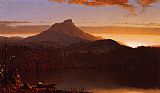 Twilight Canvas Paintings - A Lake Twilight